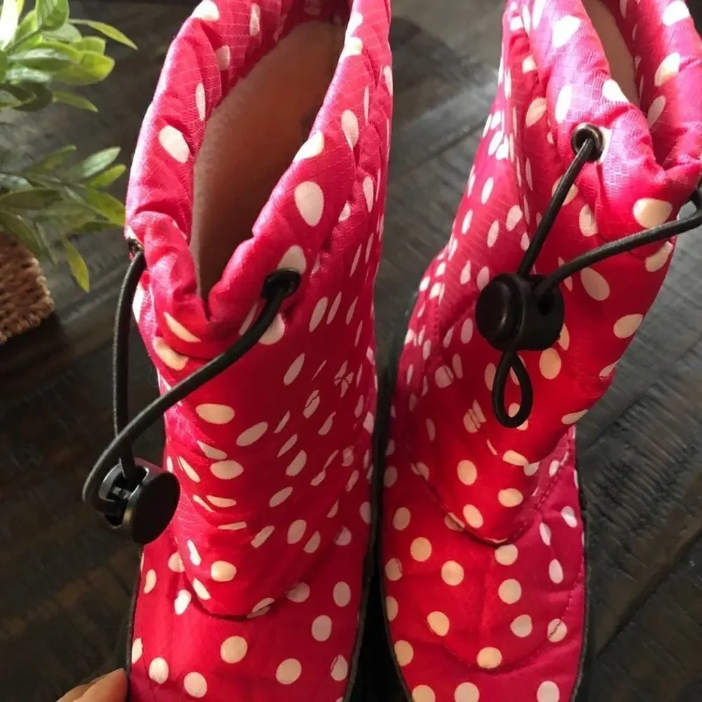Itasca Pink Polka Dot Scamp Girl’s Snow Boots